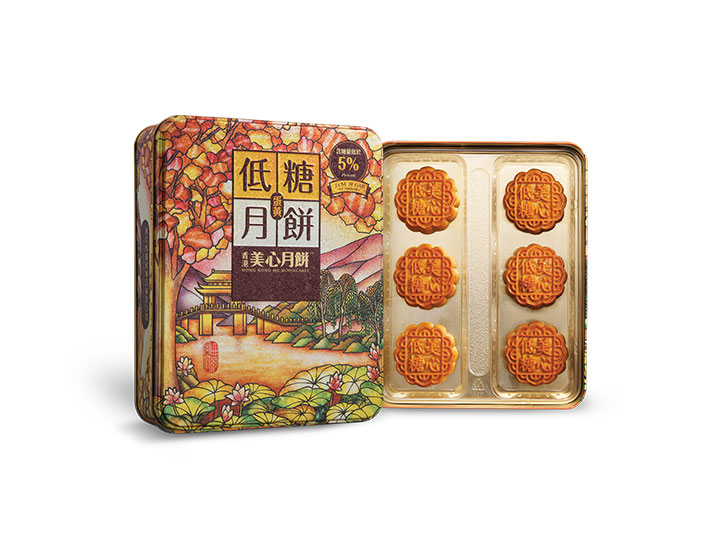 美心低糖蛋黄白莲蓉月饼礼盒